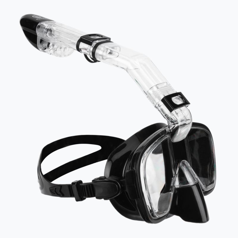 Šnorchlovací set AQUASTIC Maska + Šnorchl černý SMFK-01SC 12