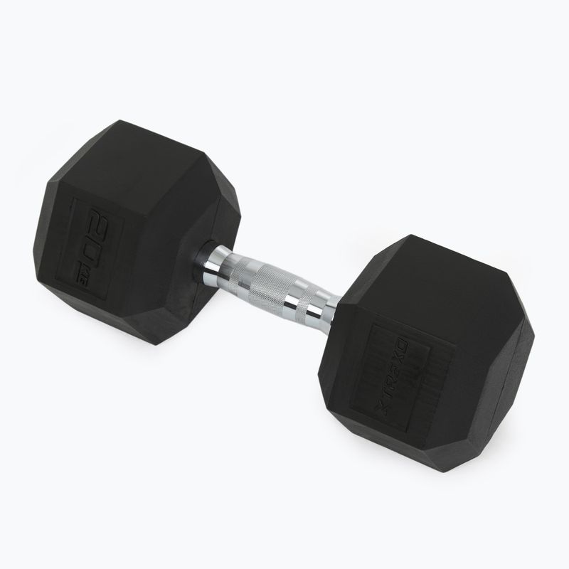 Pogumovaná činkaXTREXO Hex HXD200 20 kg