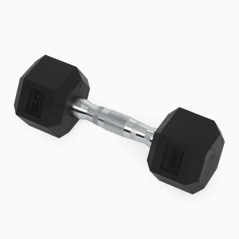 Pogumovaná činka XTREXO Hex HXD50 5 kg