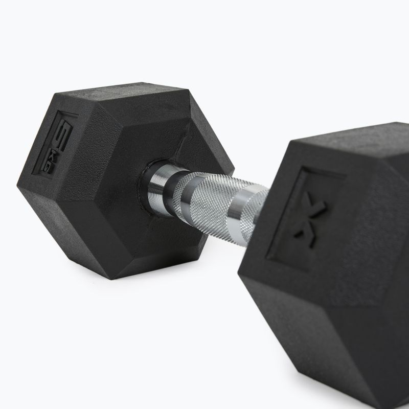 Pogumovaná činka XTREXO Hex HXD50 5 kg 8