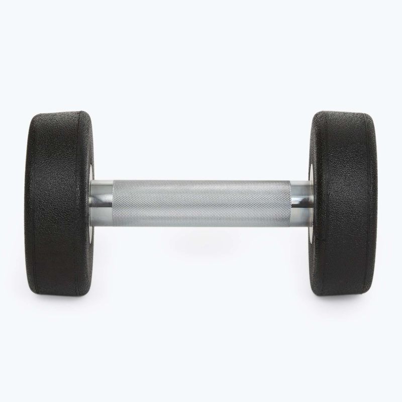 Pogumovaná litinová činka XTREXO Pro 4 kg black 7