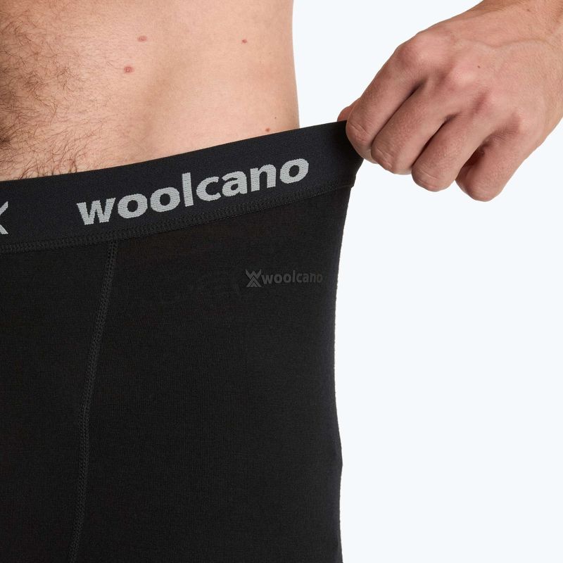 Pánské termoprádlo WOOLCANO Merino SET0540 černé 8