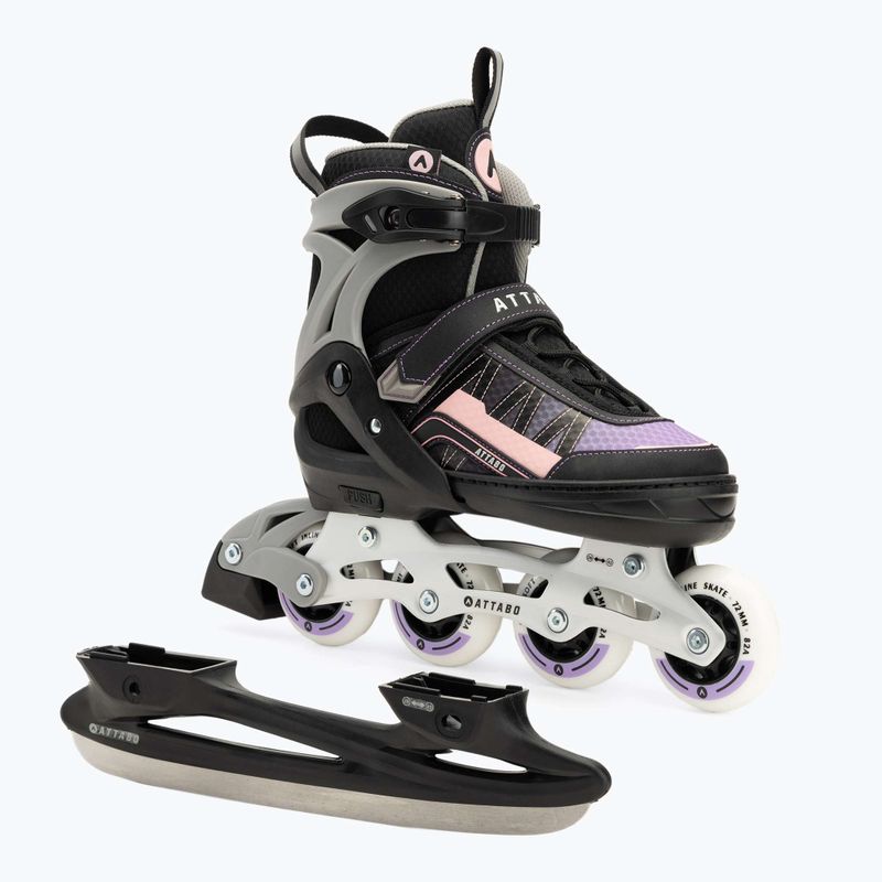 Dětské kolečkové brusle nastavitelné ATTABO Bladeroll black/violet