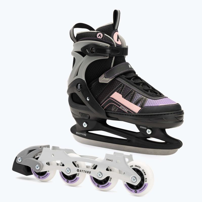 Dětské kolečkové brusle nastavitelné ATTABO Bladeroll black/violet 2