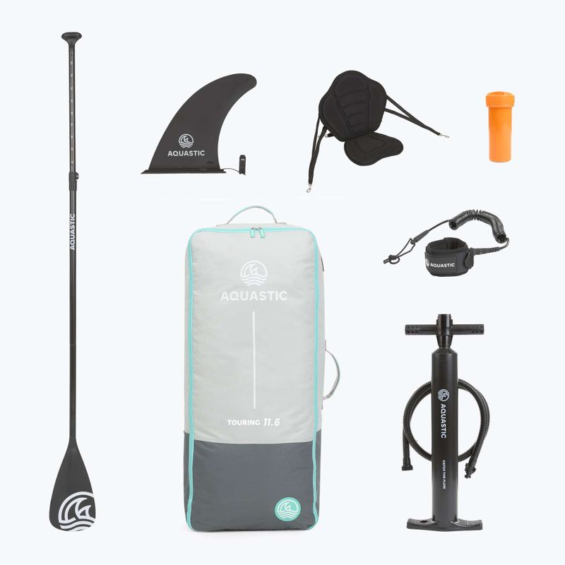 Sada paddleboard SUP nafukovací AQUASTIC Touring 11'6" modrý 9