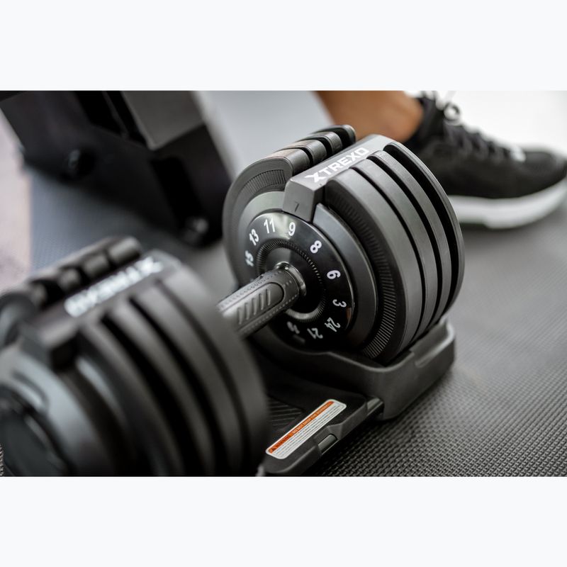 Nastavitelná činka XTREXO TXO-B4W002 24 kg black 5