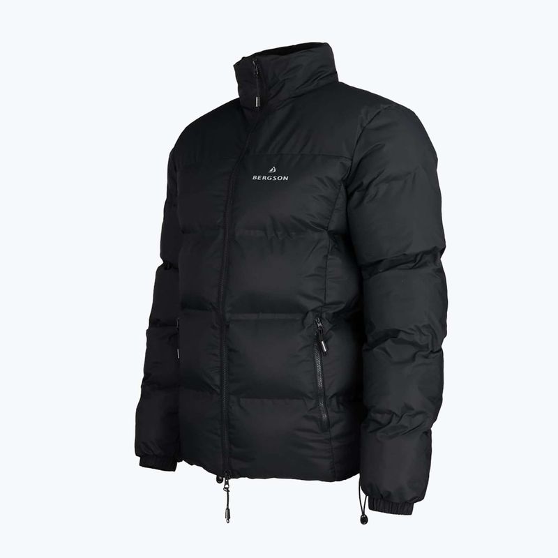Pánská zateplená bunda BERGSON Snowy Wolf Micro-Therm černá 3