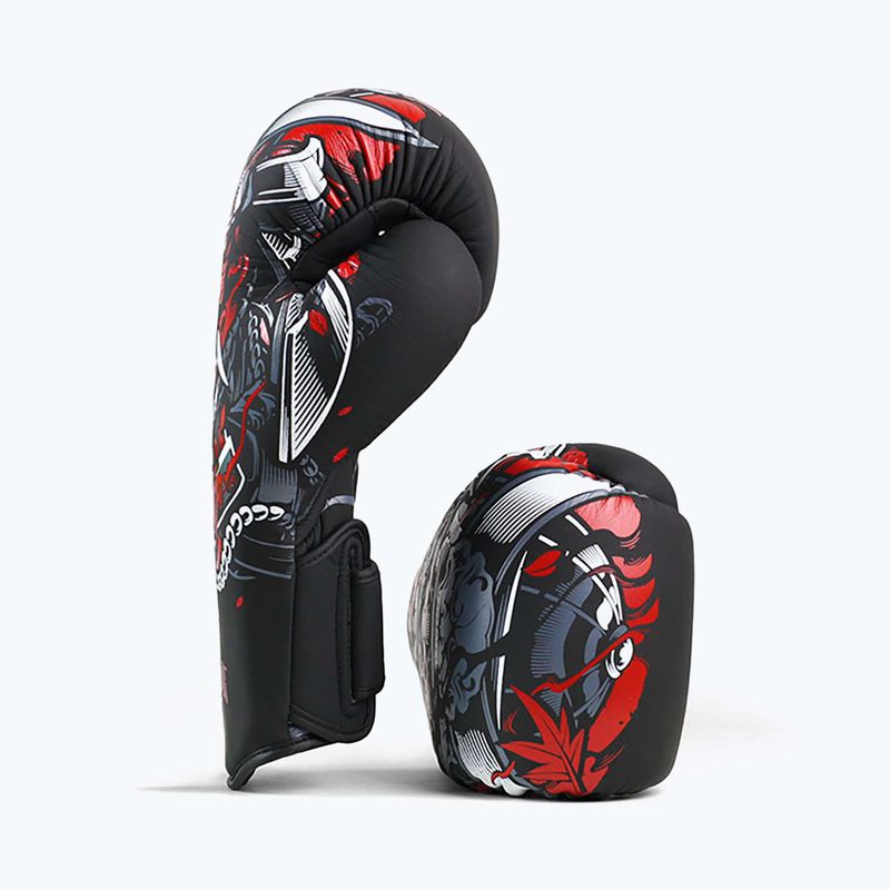 Pánské boxerské rukavice GroundGame "Samurai" černé 21BOXGLOSAM10 3