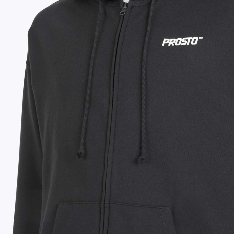 Pánská mikina PROSTO Hoodie Logo Zip black 4