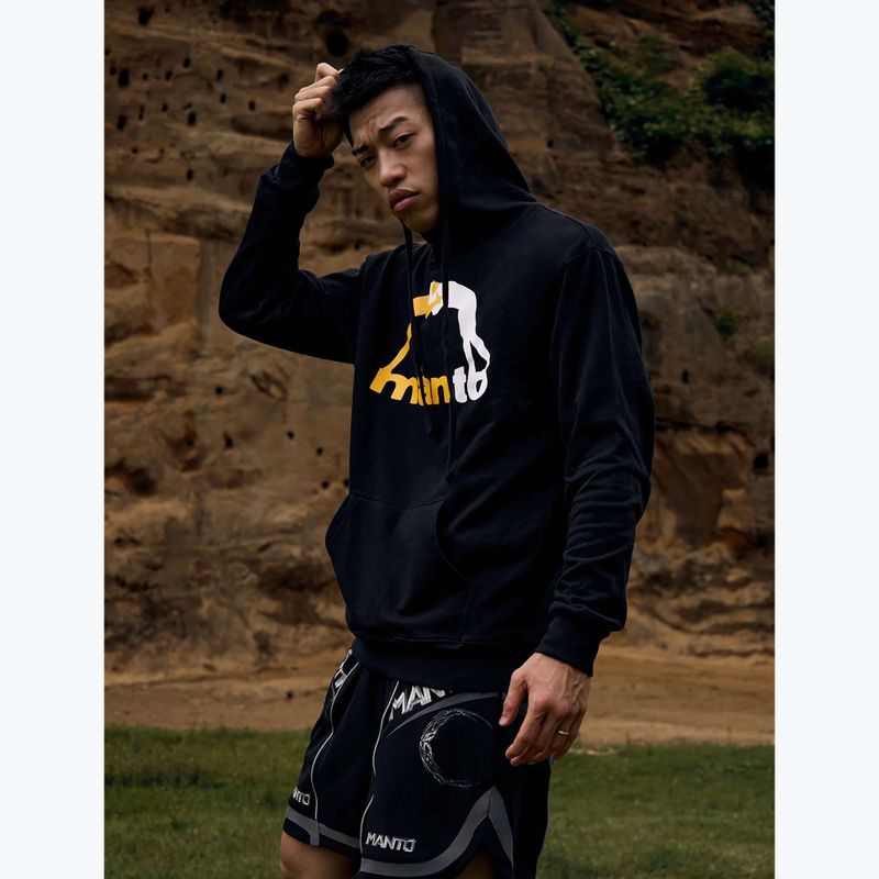 Pánská mikina MANTO Logo Hoody black 4