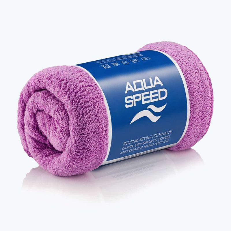 Rychleschnoucí ručník AQUA-SPEED Dry Coral fialový 2