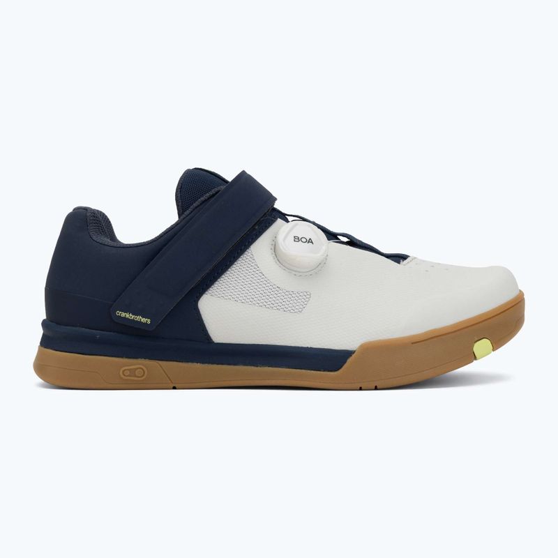 Cyklistické boty MTB Crankbrothers Mallet BOA navy grey/gum outsole 2