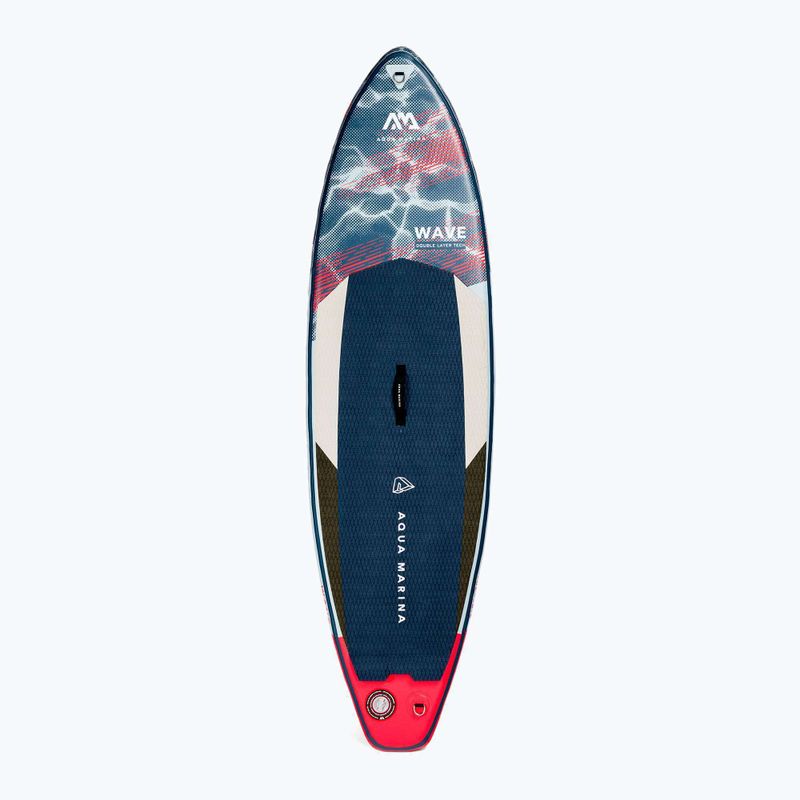Prkno SUP Aqua Marina Wave - Surf iSUP, 2,65 m/10 cm, s vodítkem tmavě modré BT-22WA 3