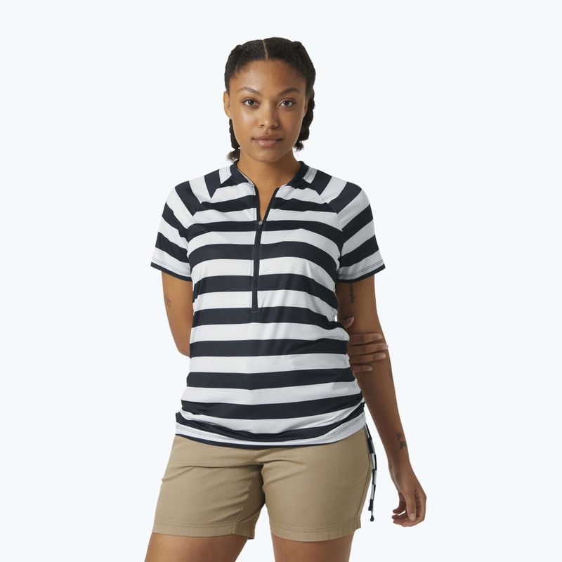 Dámské tričko Helly Hansen Siren 1/2 Zip navy stripe