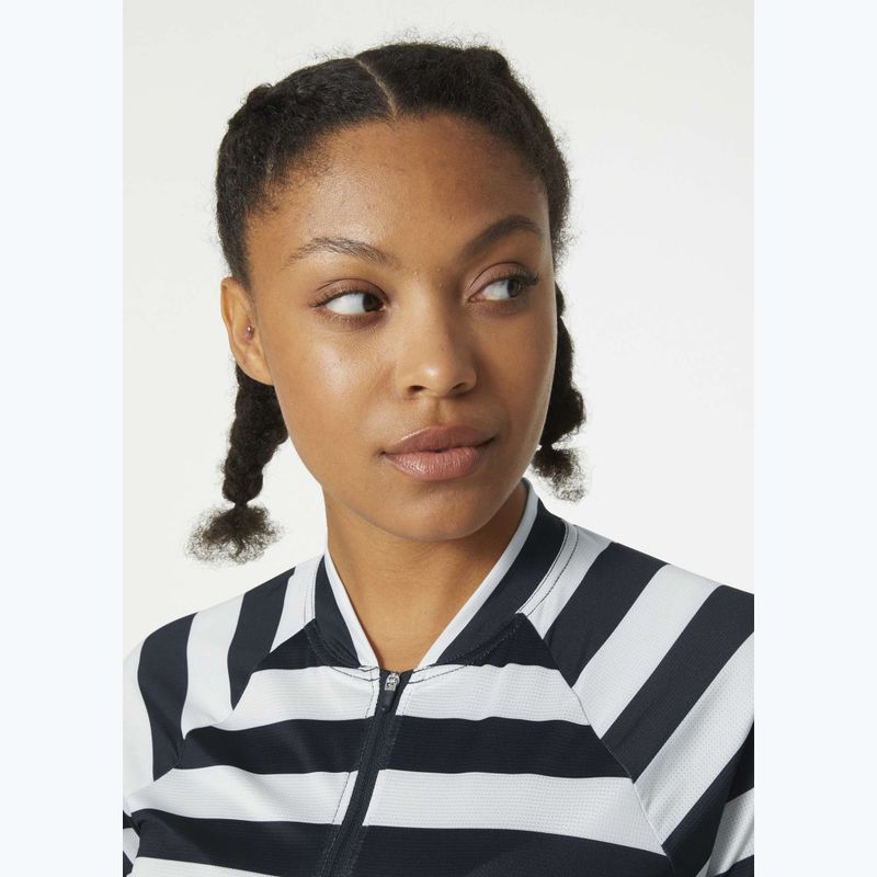 Dámské tričko Helly Hansen Siren 1/2 Zip navy stripe 3