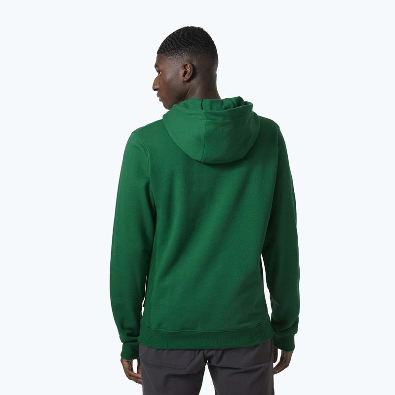 Pánská trekingová mikina Helly Hansen F2F Organic Cotton Hoodie malachite 2