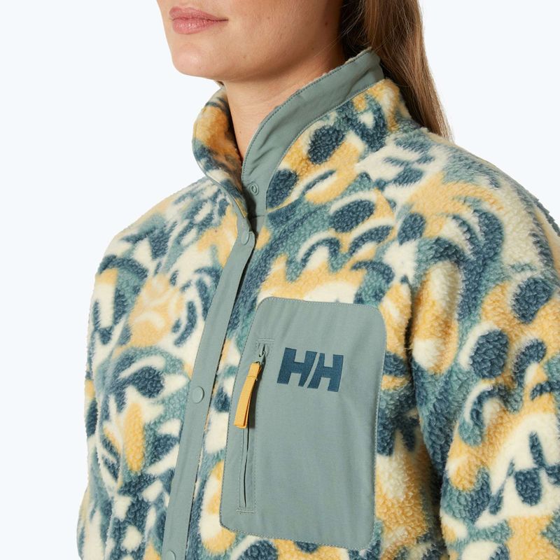 Dámská mikina Helly Hansen Imperial Printed Pile Snap sand bruce aop 3