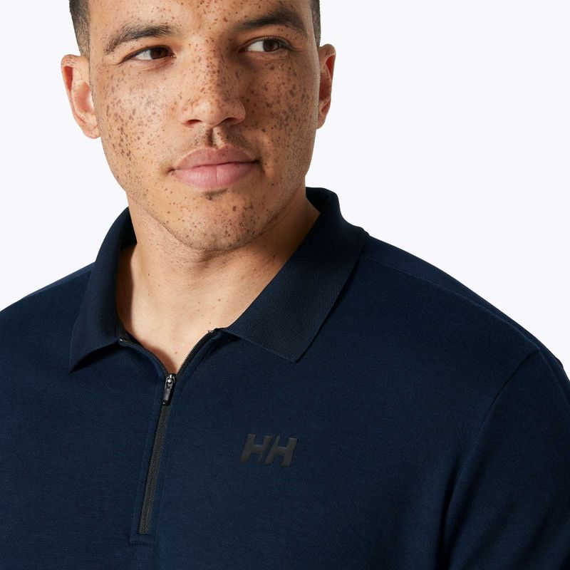 Pánská polo tričko  Helly Hansen Hp 1/2 Zip navy 3