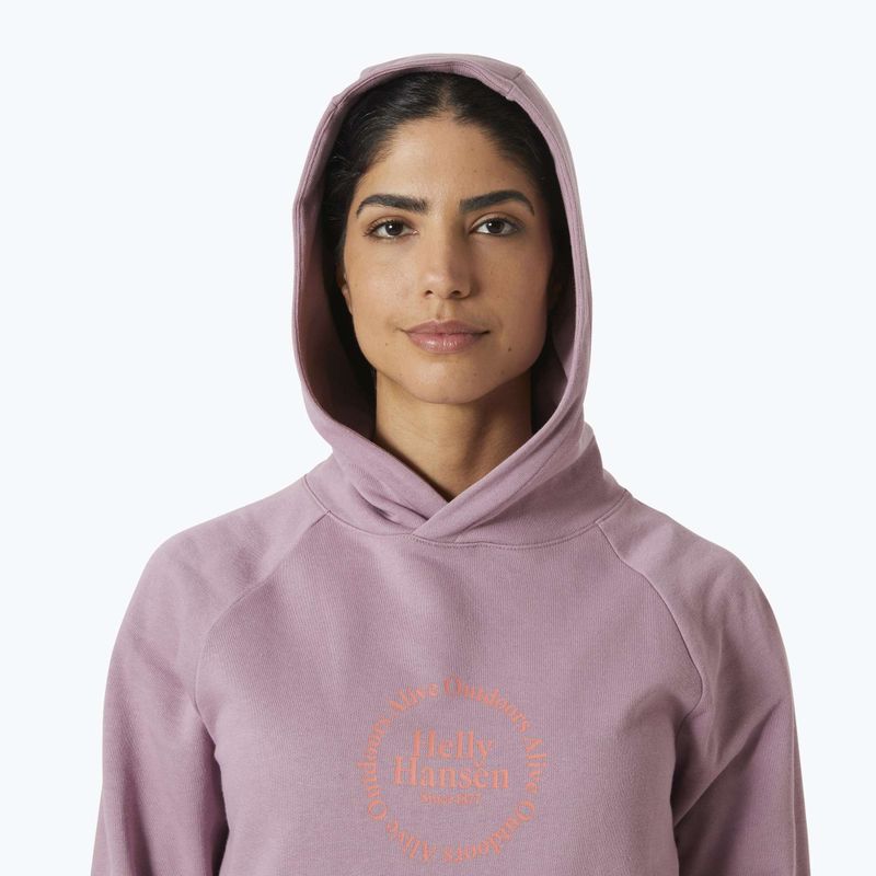 Dámská mikina Helly Hansen Core Graphic Hoodie purple clay 3