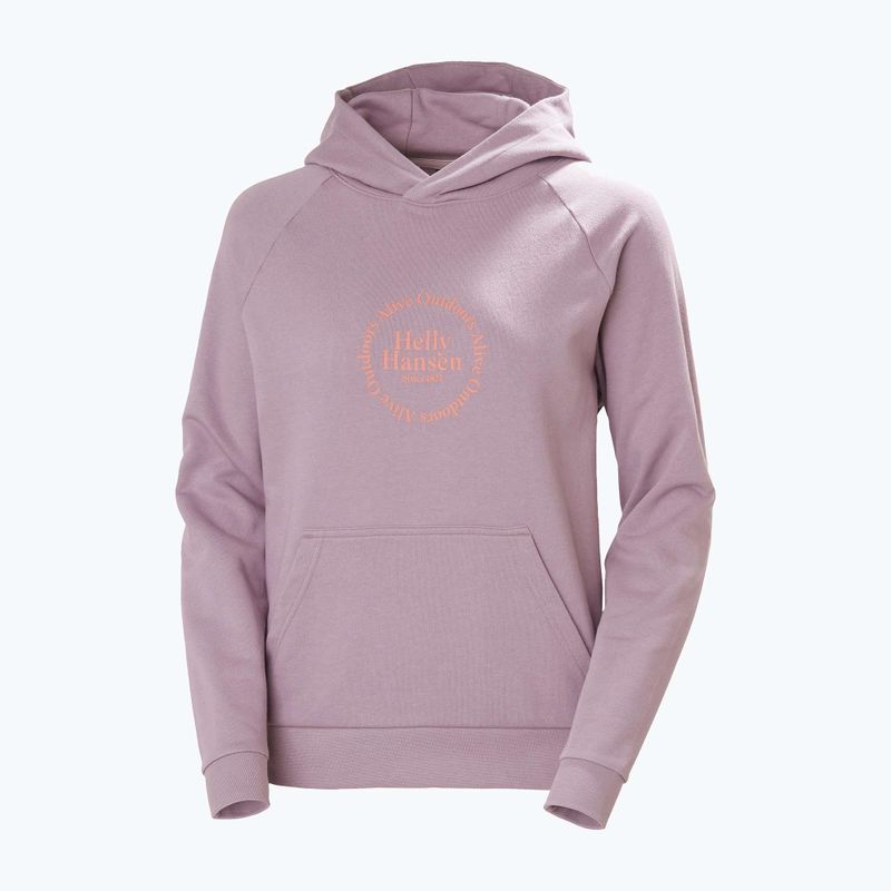 Dámská mikina Helly Hansen Core Graphic Hoodie purple clay 4