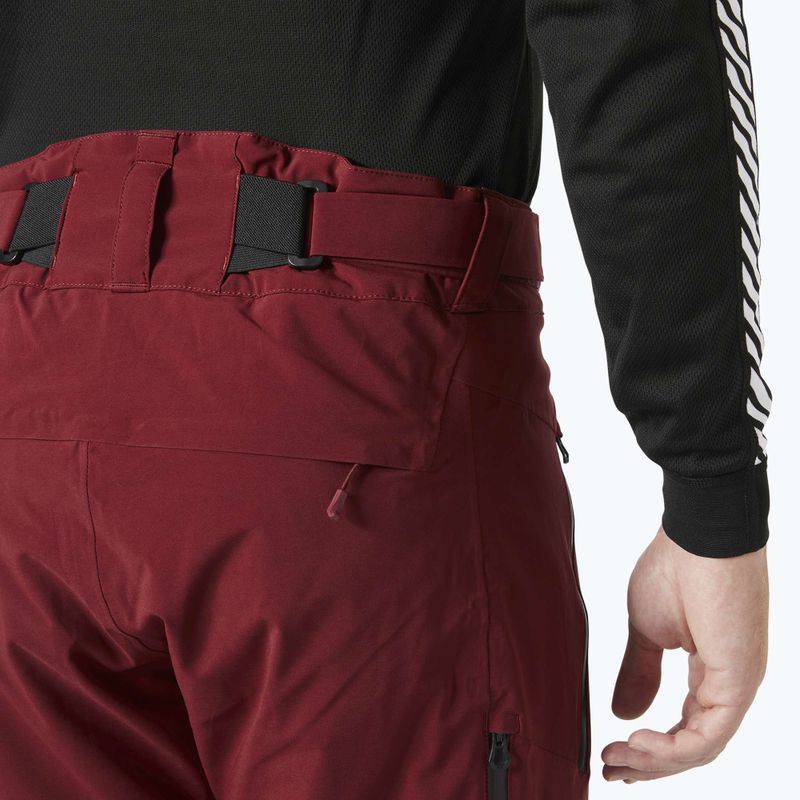 Pánské lyžařské kalhoty Helly Hansen Alpha Lifaloft mars red 4