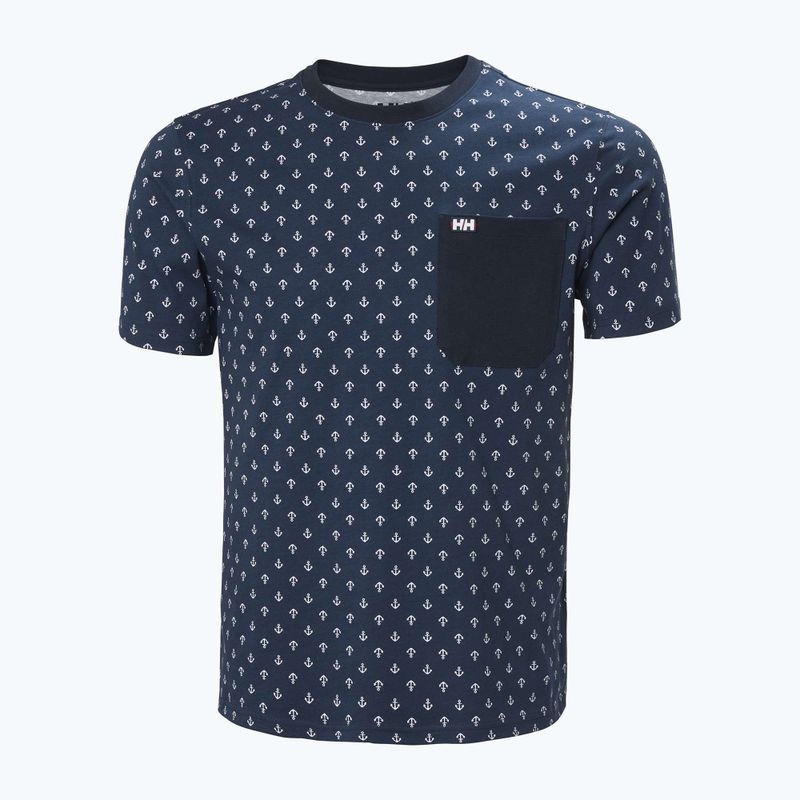 Pánské tričko Helly Hansen Hudson navy aop 4