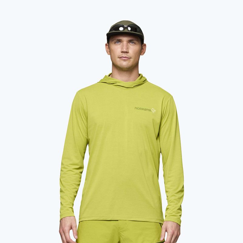 Pánská trekingová mikina NORRONA Femund Tech Hood golden lime