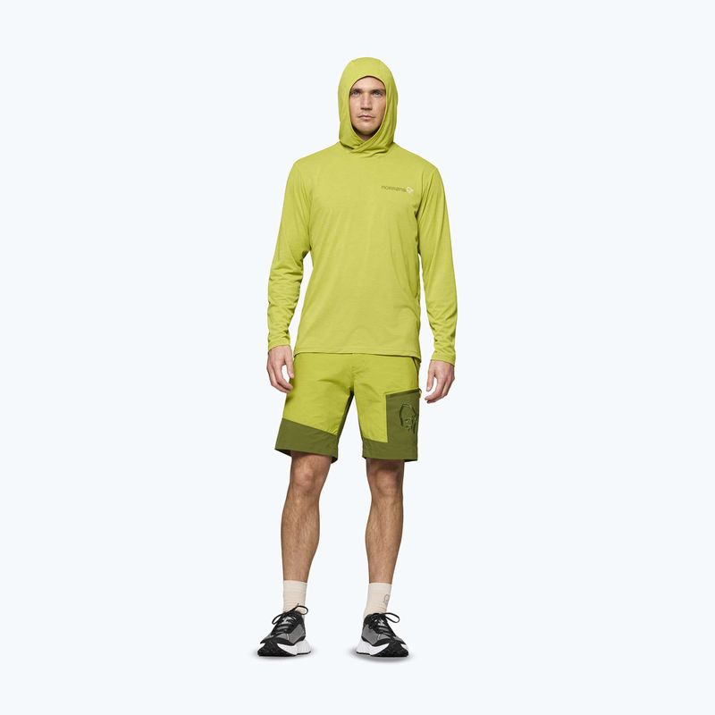 Pánská trekingová mikina NORRONA Femund Tech Hood golden lime 2