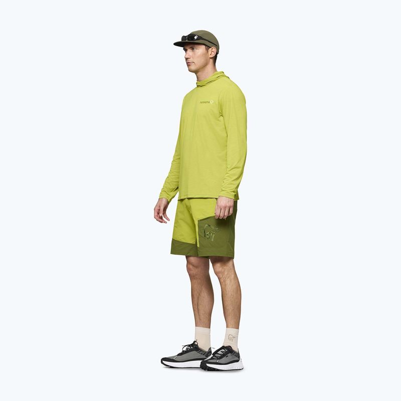 Pánská trekingová mikina NORRONA Femund Tech Hood golden lime 5