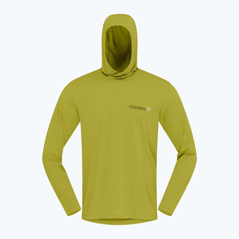 Pánská trekingová mikina NORRONA Femund Tech Hood golden lime 6