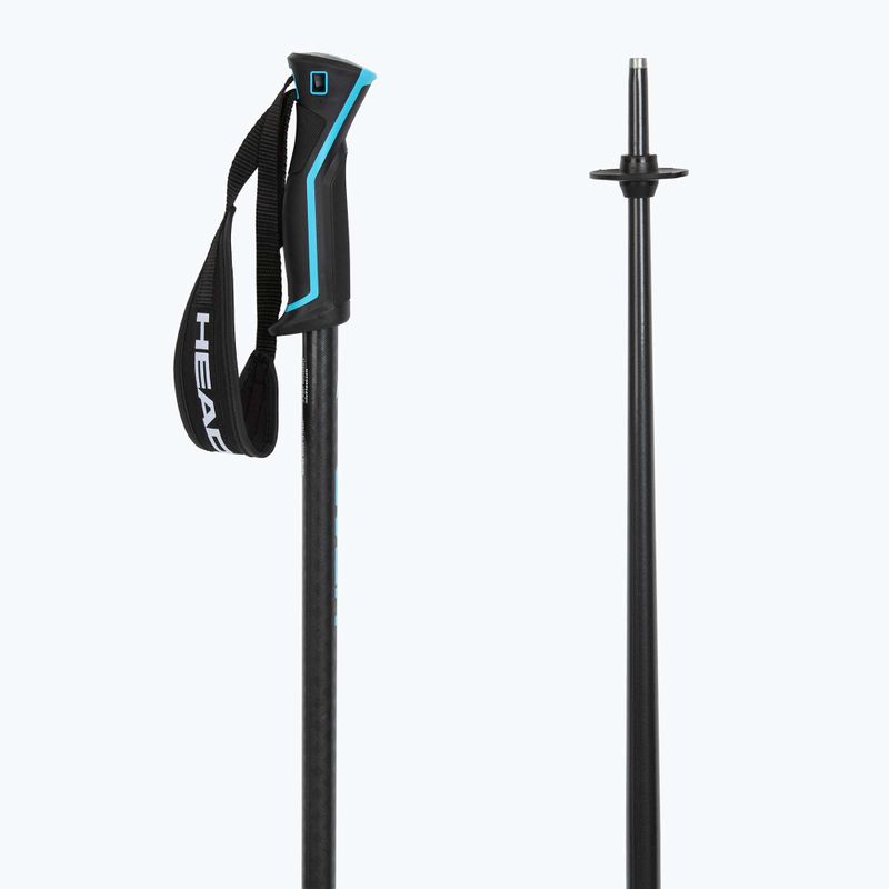 Lyžařské hole HEAD Frontside carbon black/speed blue 3