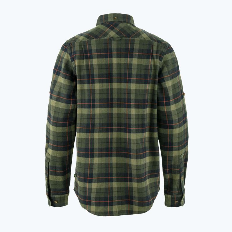 Pánská košile Fjällräven Singi Heavy Flannel black/deep forest 2