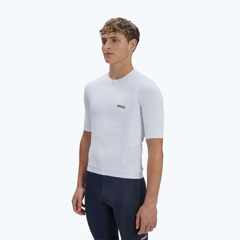 Pánský cyklistický dres POC Cadence Jersey hydrogen white