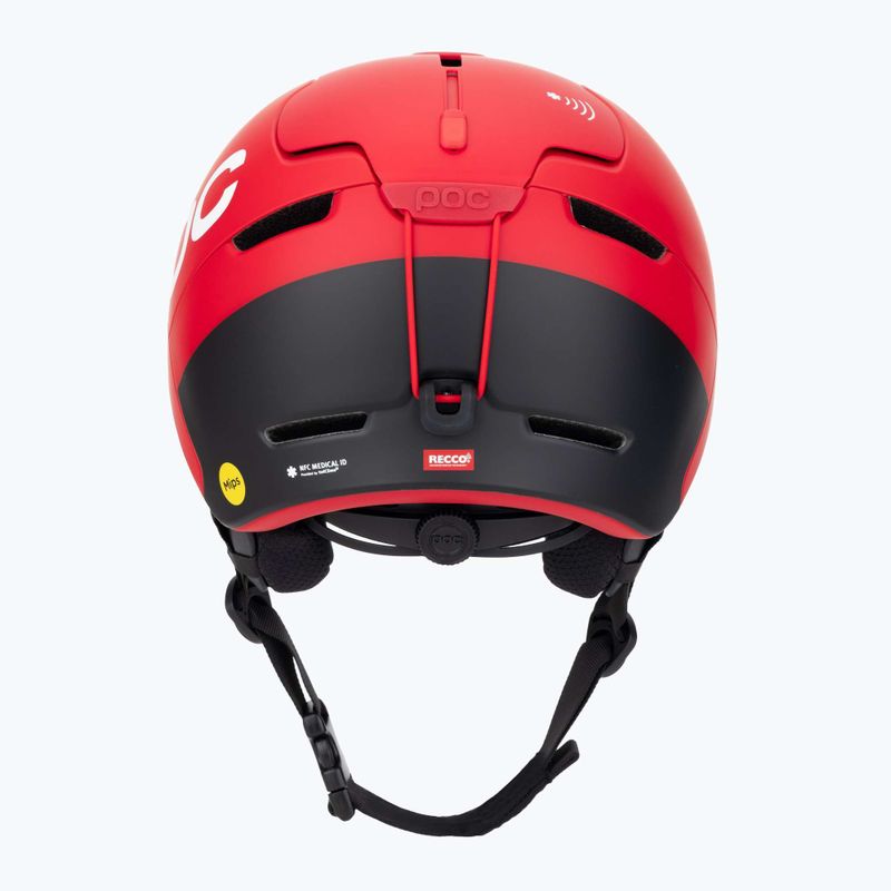 Lyžařská helma POC Obex BC MIPS prismane red matt 4