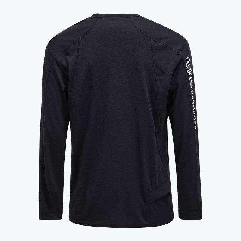 Pánské tričko Longsleeve Peak Performance Trail Wool Blend black 2