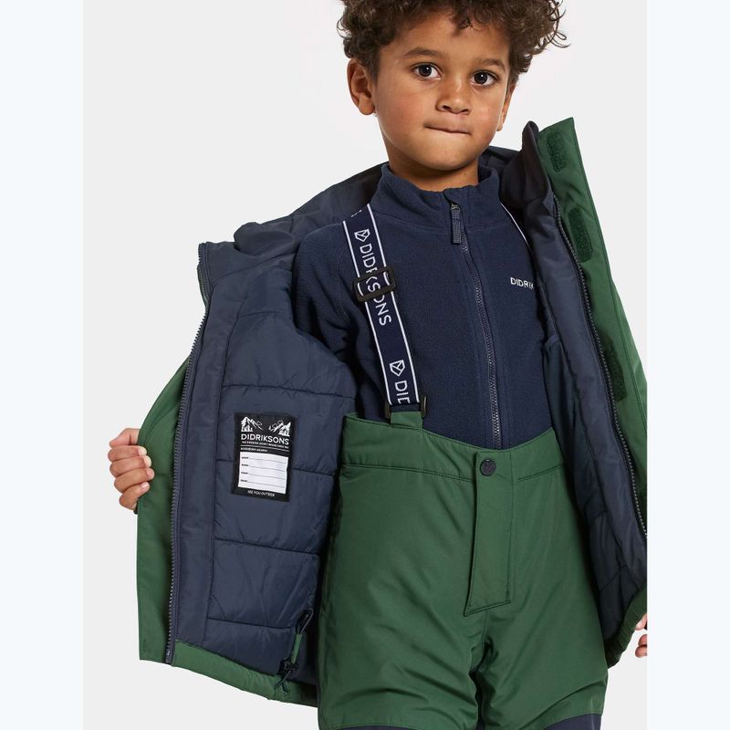 Dětská lyžařská souprava Didriksons Skare pine green 12