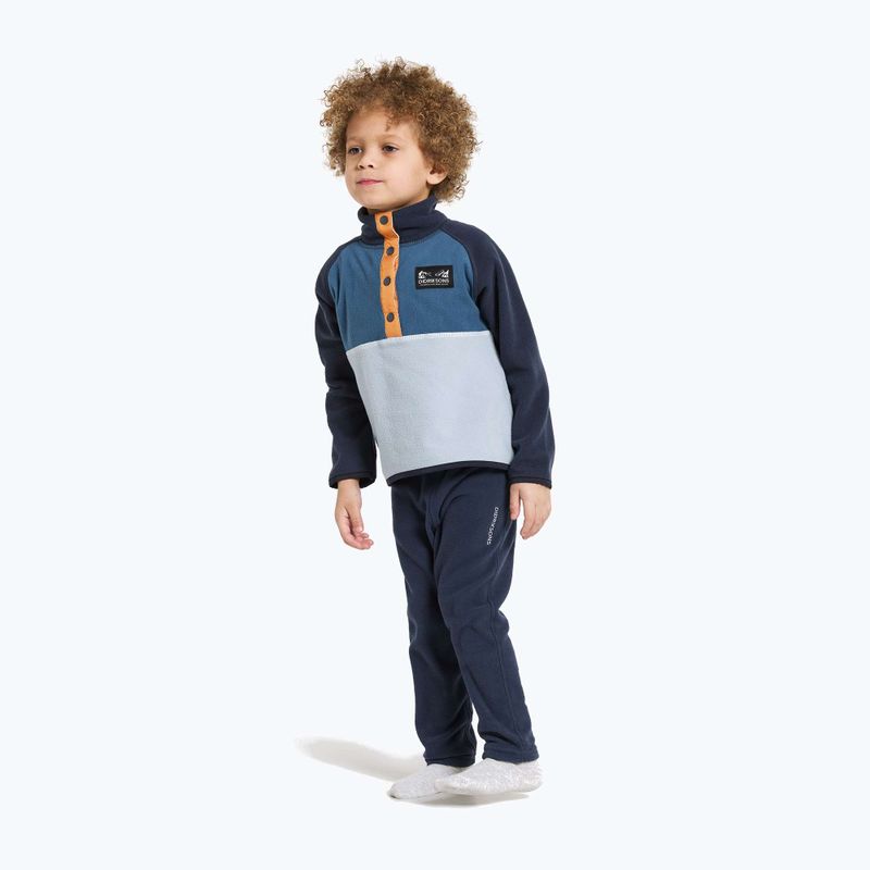Dětská fleecová mikina Didriksons Monte Half Button cloud blue 2