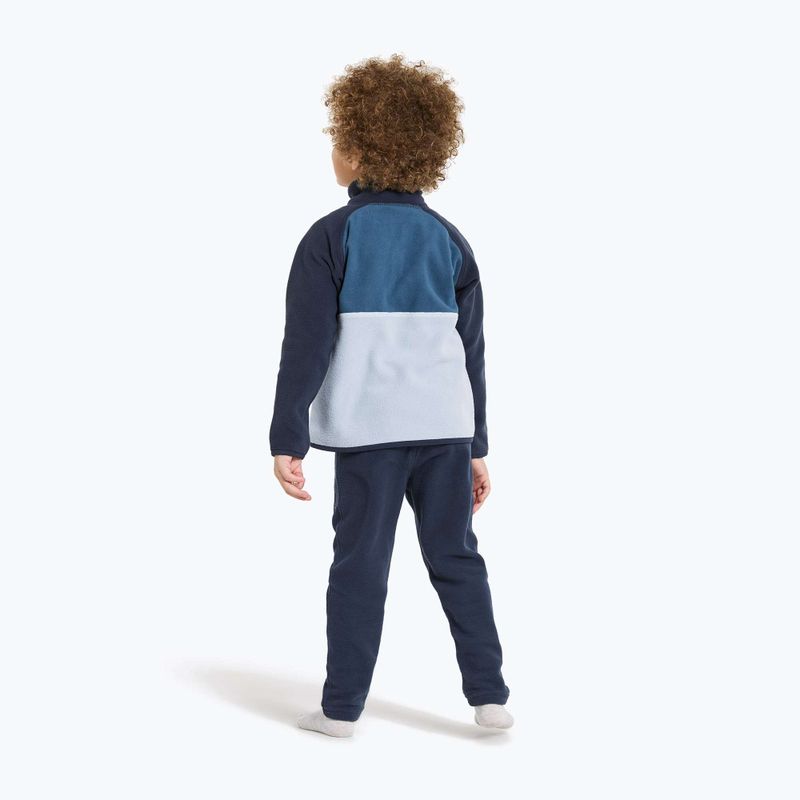 Dětská fleecová mikina Didriksons Monte Half Button cloud blue 3