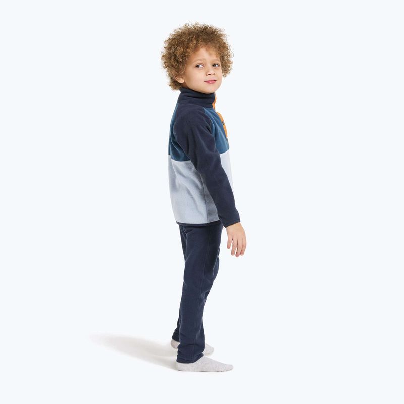 Dětská fleecová mikina Didriksons Monte Half Button cloud blue 4