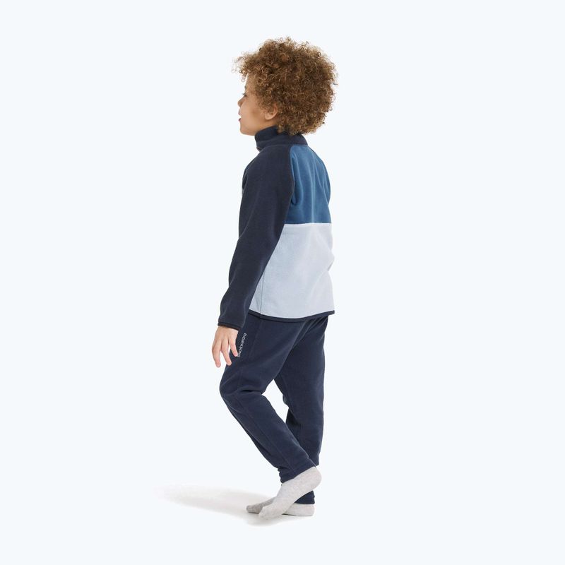 Dětská fleecová mikina Didriksons Monte Half Button cloud blue 5