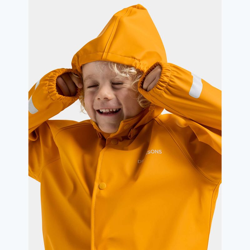 Dětská nepromokavá bunda Didriksons Slaskeman oat yellow 6