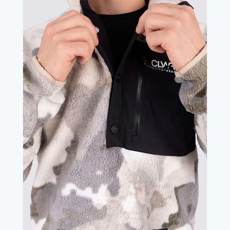Pánská mikina  Colourwear Snap Pile water camo 7