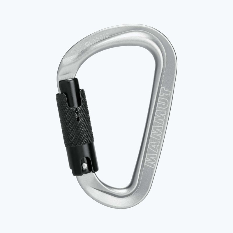 Lezecká karabina Mammut Classic HMS Twistlock Plus light grey 4