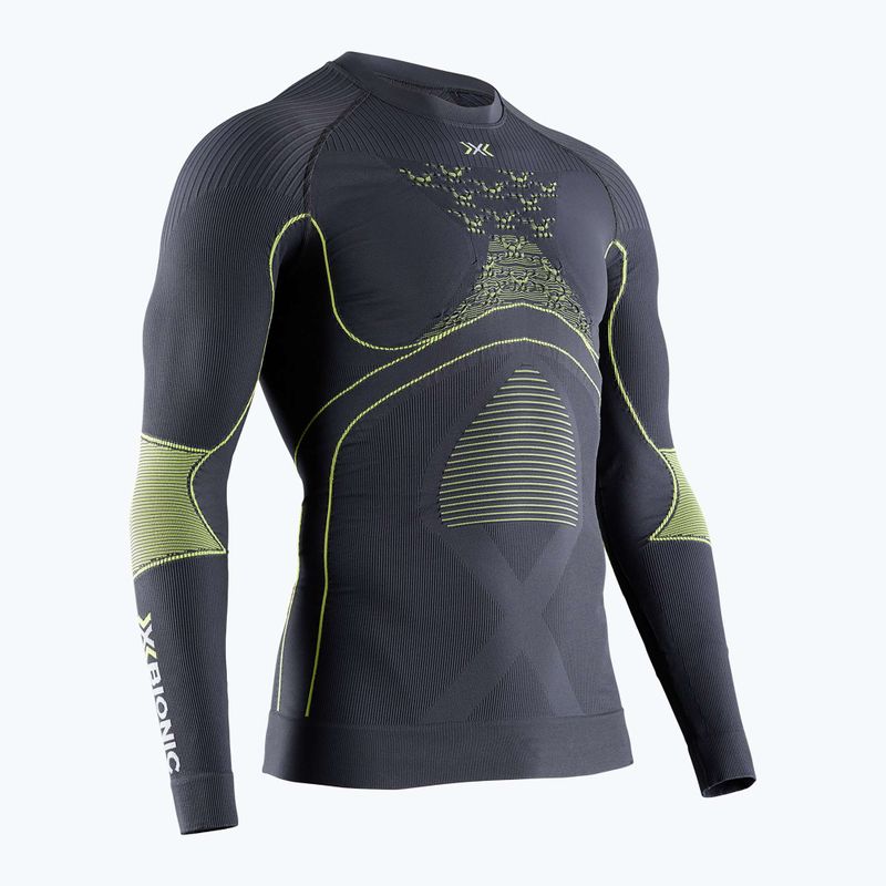 Pánská termoakční mikina X-Bionic Energy Accumulator 4.0 charcoal/yellow