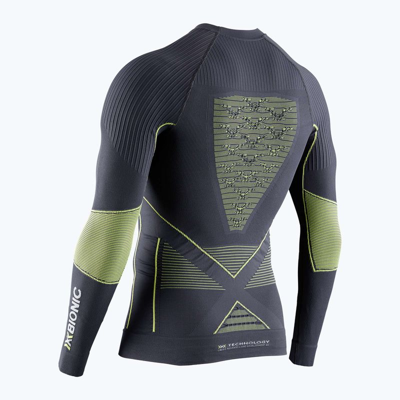 Pánská termoakční mikina X-Bionic Energy Accumulator 4.0 charcoal/yellow 2
