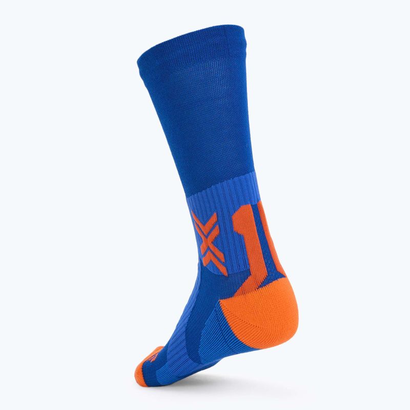 Ponožky X-Socks Run Perform Warm Crew twyce blue/orange  2