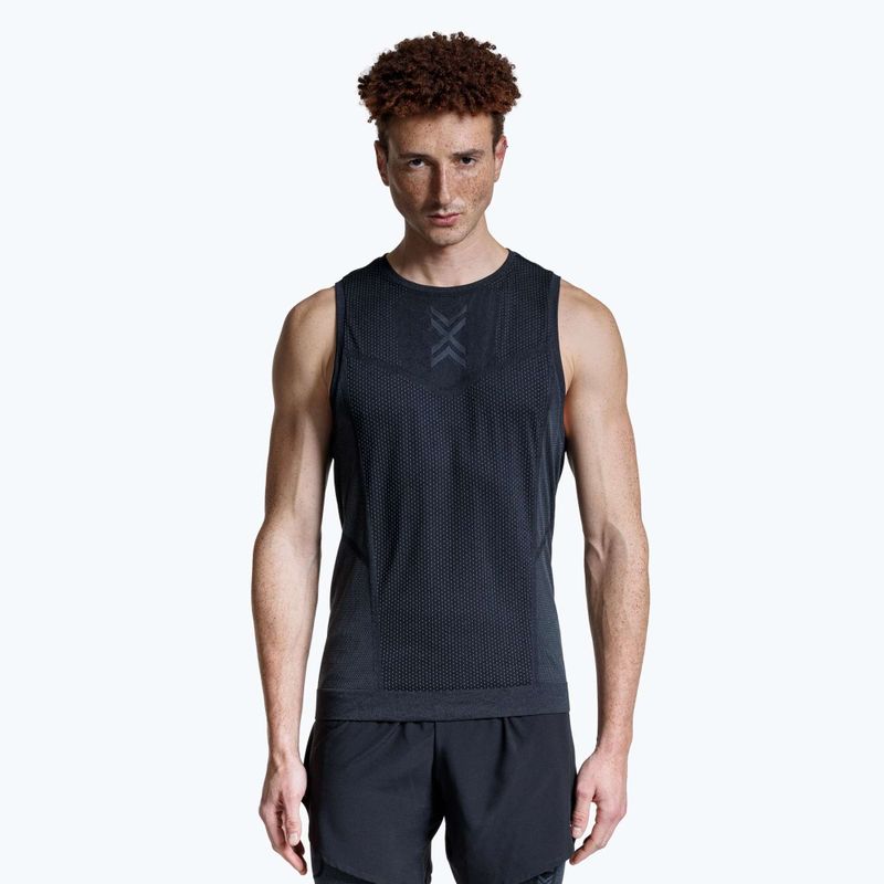 Pánské běžecké tílko X-Bionic Xceed Run x black/rhino grey