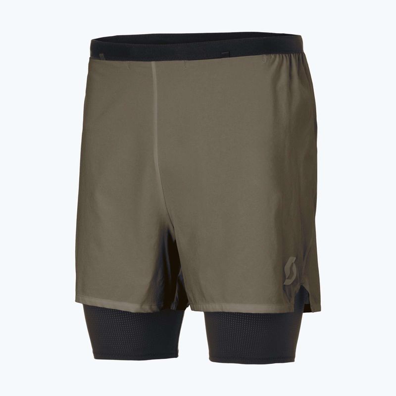 Pánské běžecké kraťasy SCOTT Hybrid Endurance Tech wood grey/black