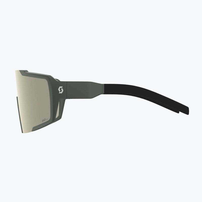 Sluneční brýle SCOTT Shield khaki green/amp white chrome 3
