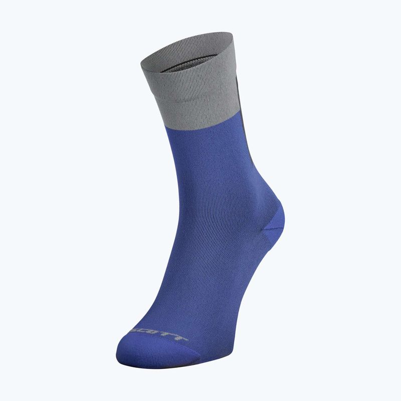 Ponožky SCOTT Block Stripe Crew dark blue/spray grey